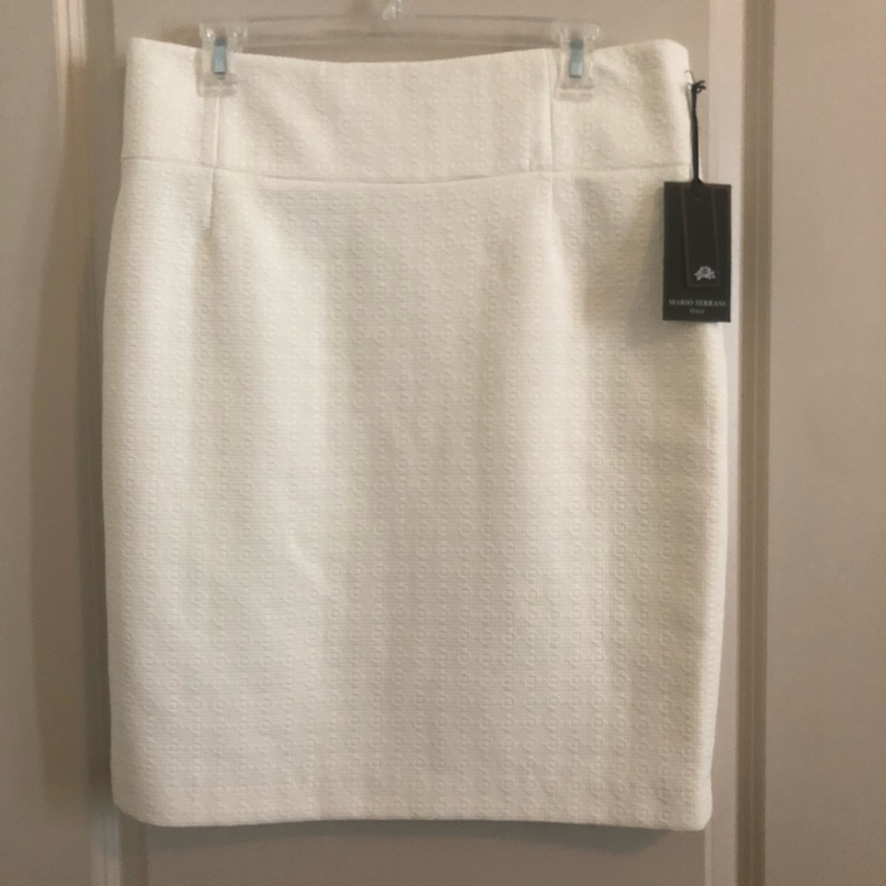NWT Textured Ivory Skirt